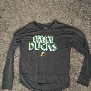 Oregon Ducks Gray Long Sleeve Shirt